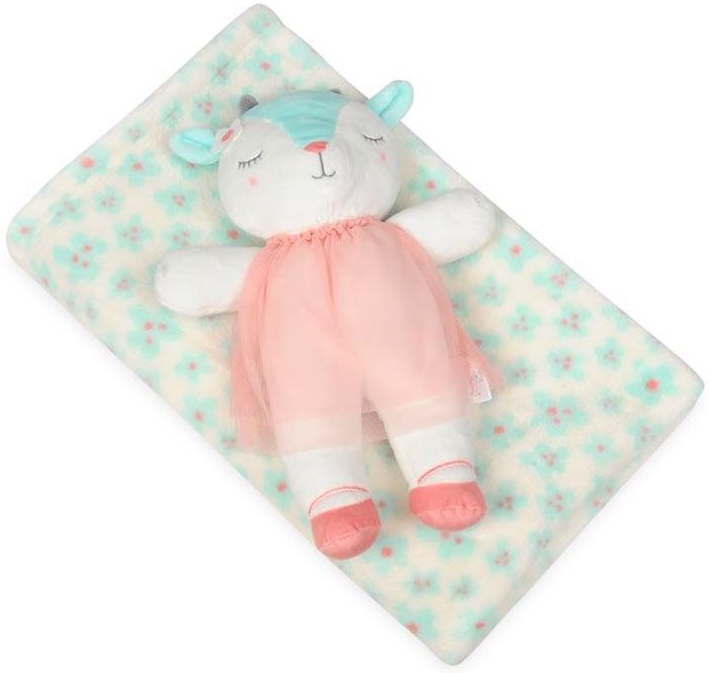 Set paturica si jucarie de plus Baby Matex - Carol, 85 х 100 cm, Oita