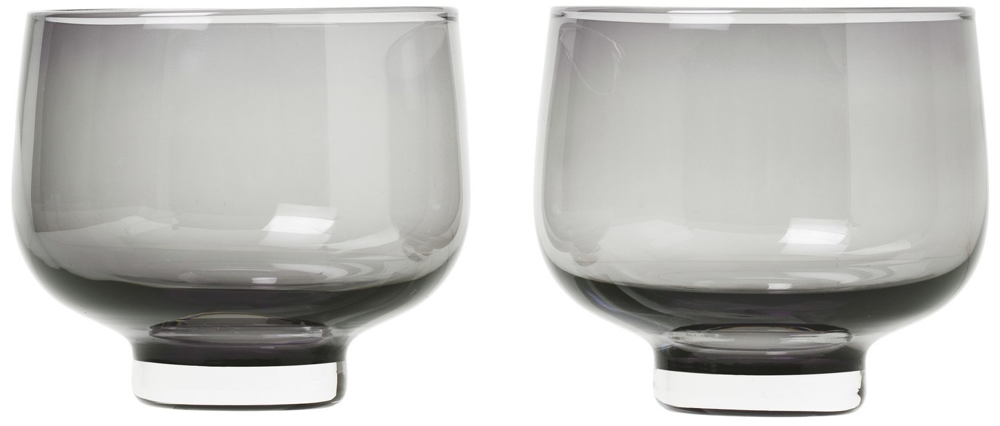 Set 2 pahare Blomus - Flow, 220 ml, gri