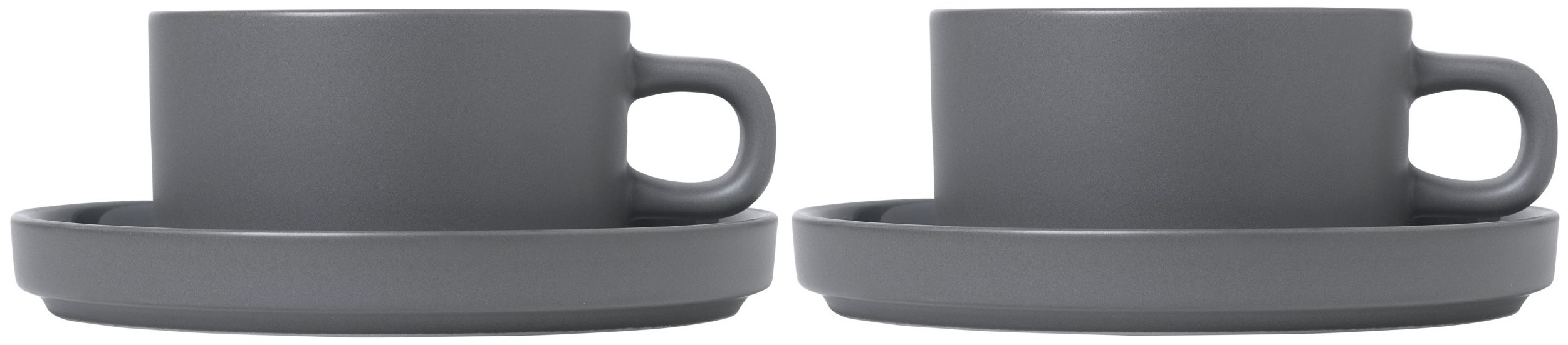 Set 2 cești de ceai Blomus - Pilar, 170 ml, gri