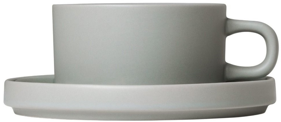 Set 2 cești de ceai Blomus - Pilar, 170 ml, gri deschis