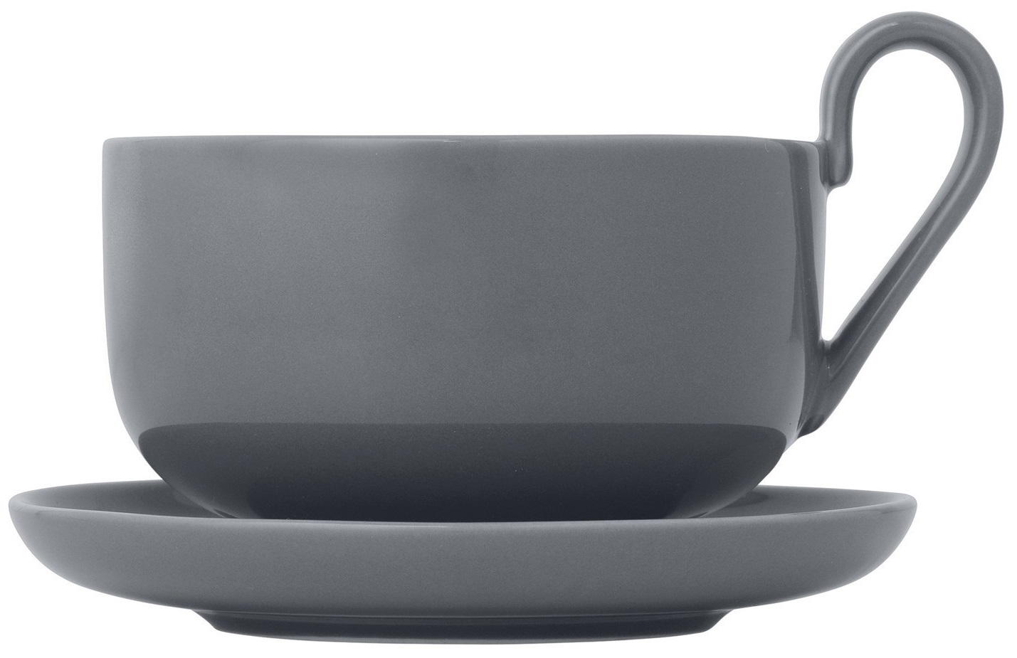 Set 2 cești de ceai Blomus - Ro, 230 ml, gri