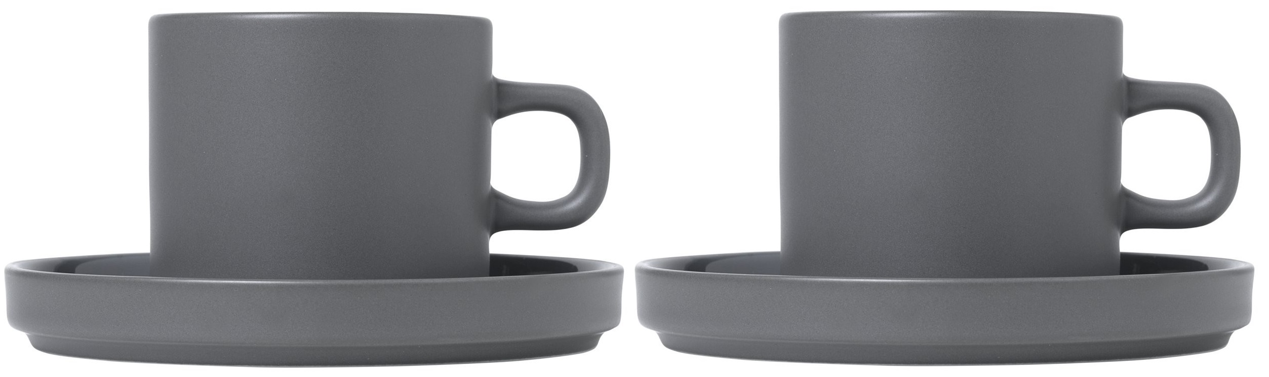 Set 2 cești de cafea Blomus - Pilar, 200 ml, gri