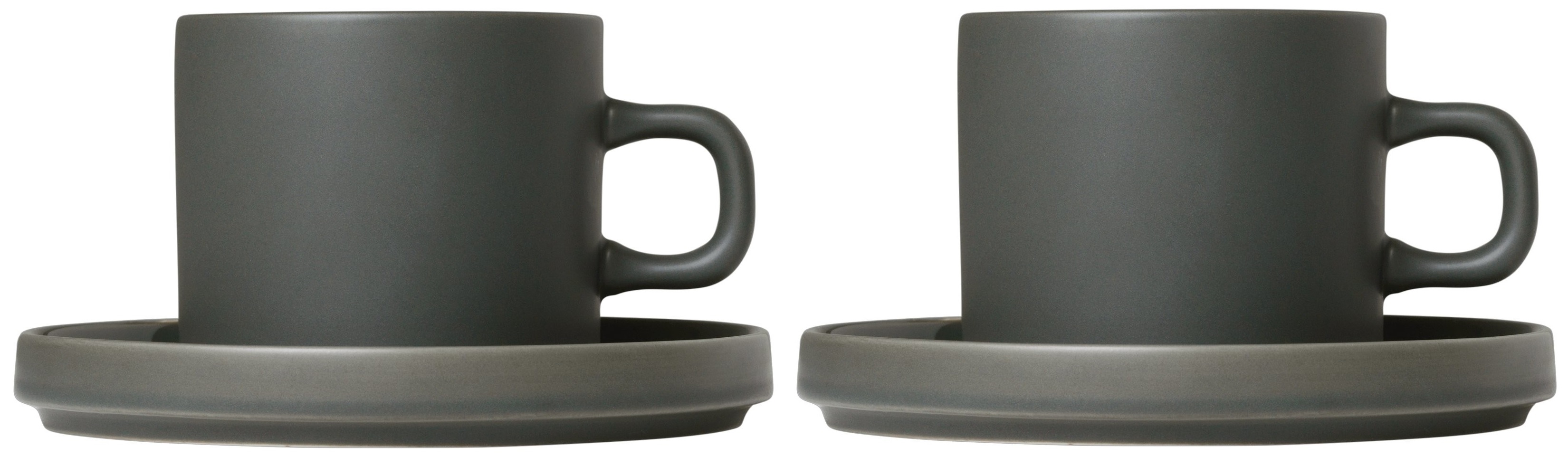 Set 2 cești de cafea Blomus - Pilar, 200 ml, gri-verde