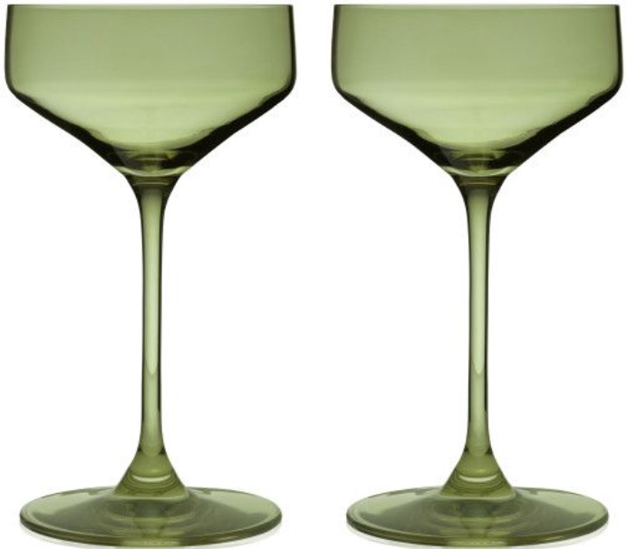 Set de 2 pahare de cocktail coupe Viski - Nouveau, 192 ml, ceai de salvie