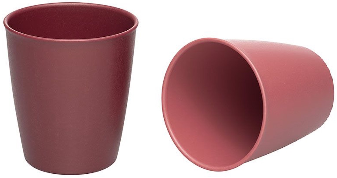Set de 2 pahare de băut NIP Eat Green - Bordeaux, 250 ml