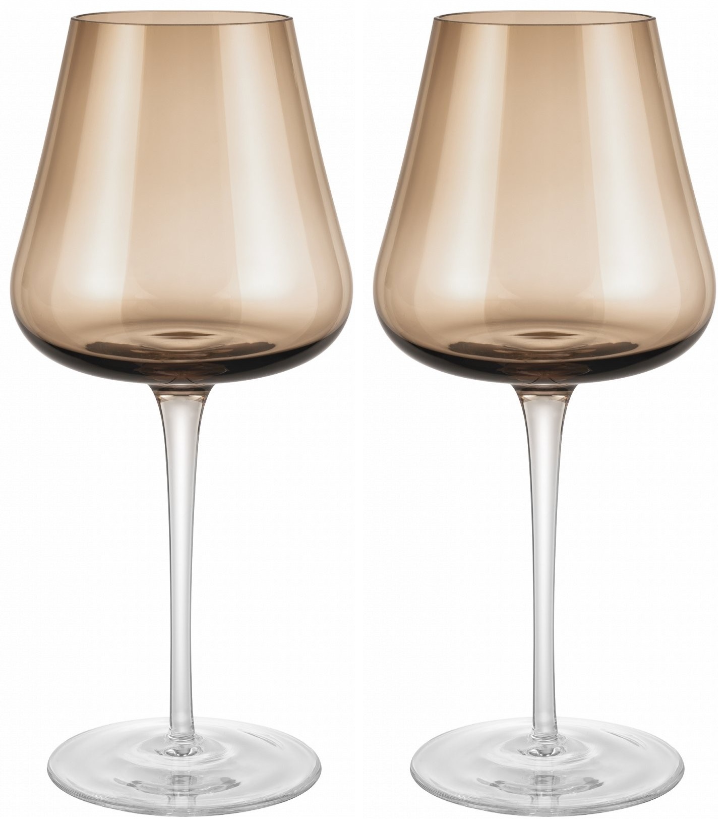 Set 2 pahare de vin Blomus - Belo, 600 ml, maro