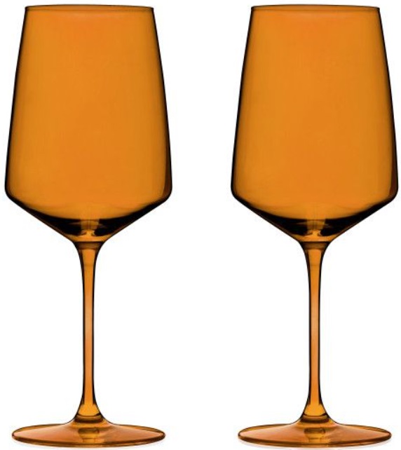 Set de 2 pahare de vin Viski - Nouveau, 650 ml, chihlimbar