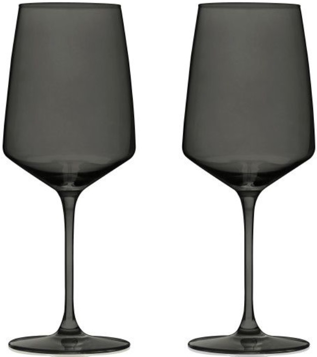 Set de 2 pahare de vin Viski - Nouveau, 650 ml, gri fumuriu