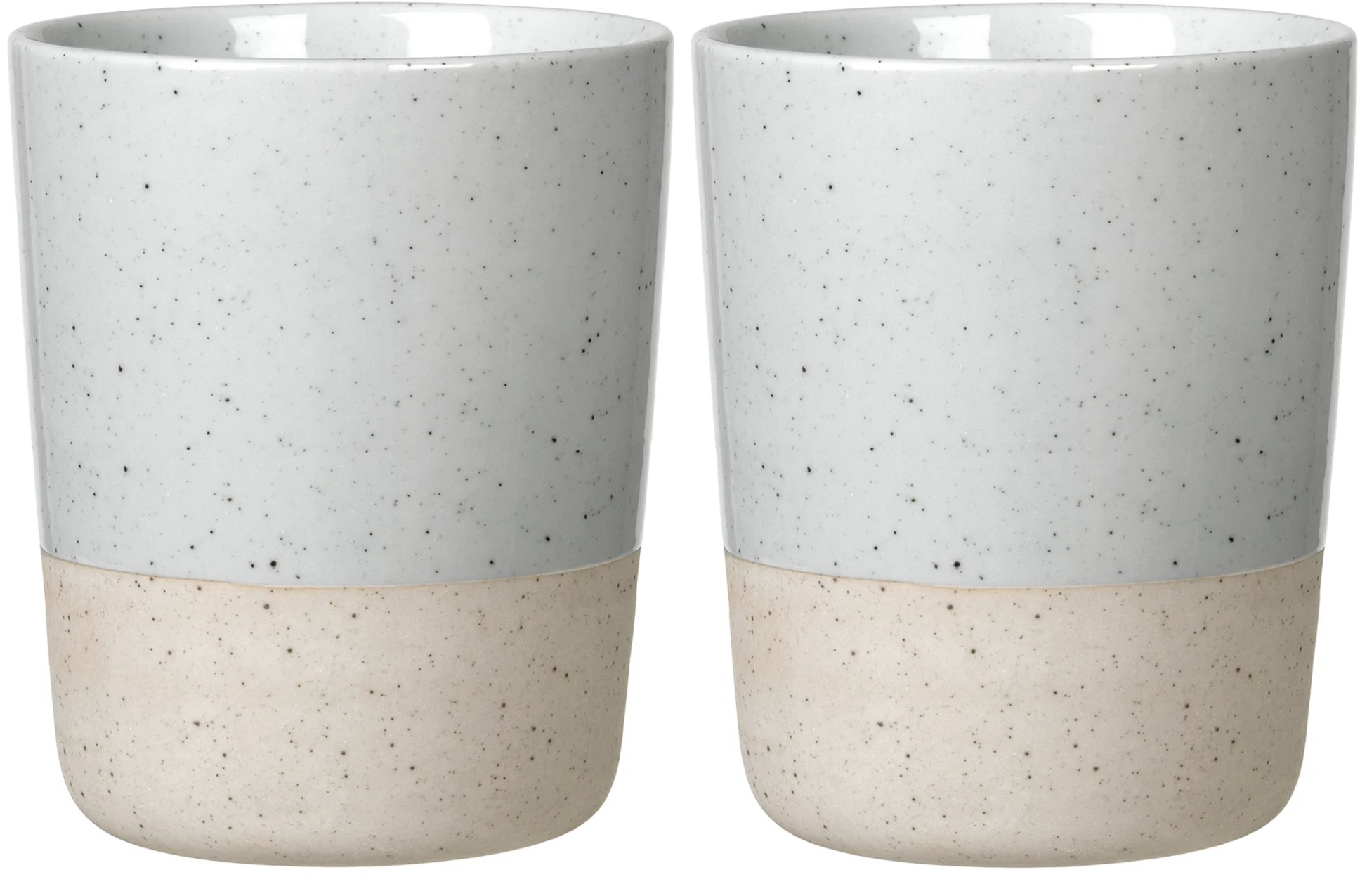 Set 2 pahare cu pereți dubli Blomus - Sablo, 260 ml, gri deschis