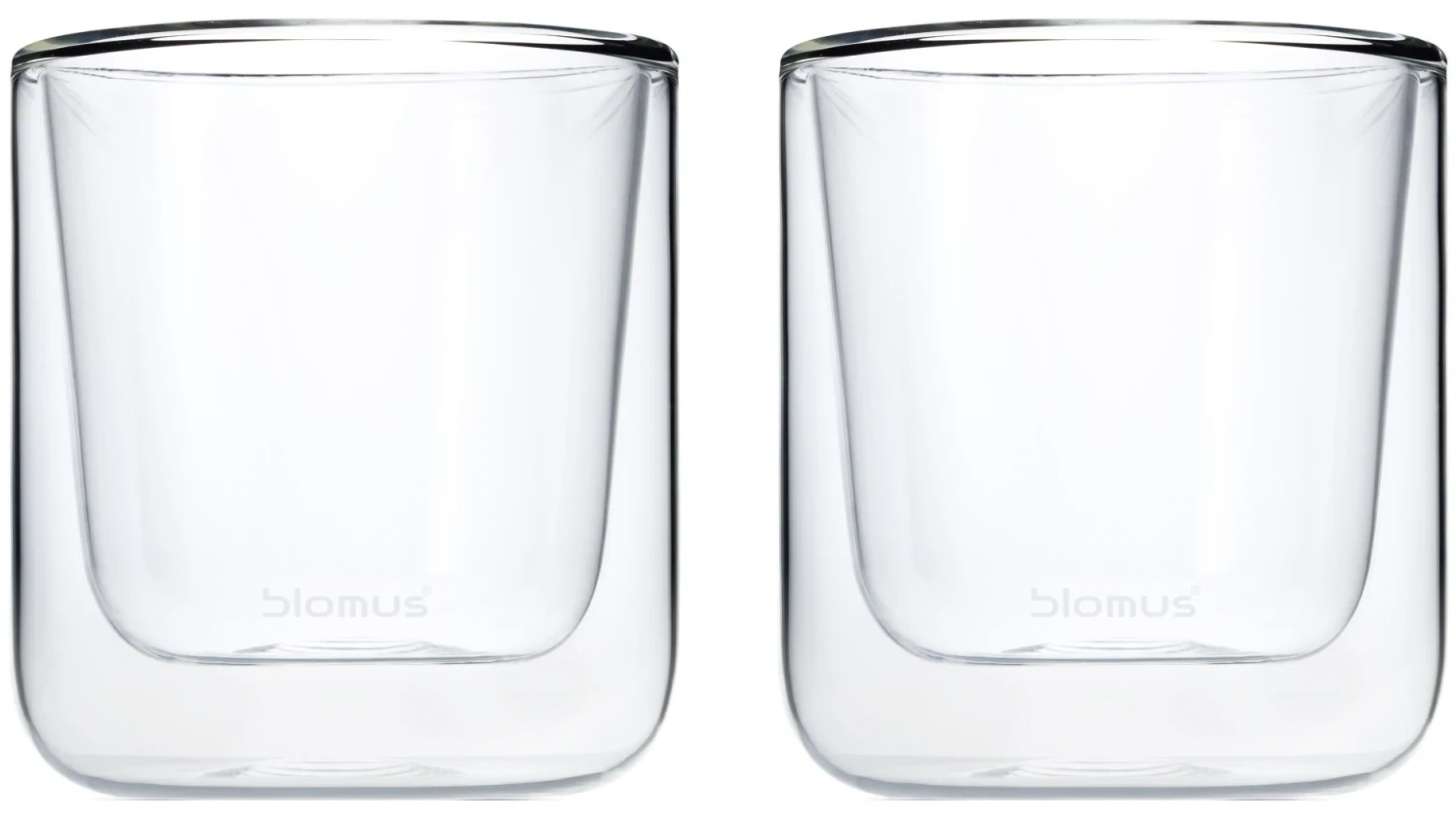 Set 2 pahare de cafea cu pereți dubli Blomus - Nero, 200 ml