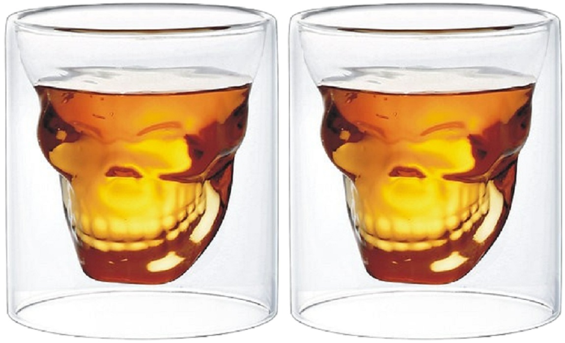 Set 2 pahare de whisky cu perete dublu Faubourg - Glasgow, 200 ml