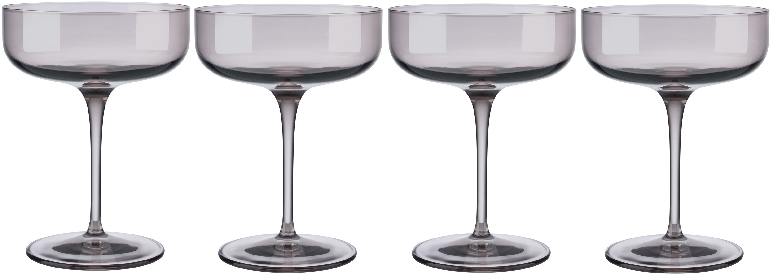 Set 4 pahare de șampanie Blomus - Fuum, 300 ml, maro
