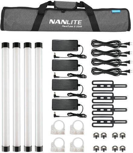 Kit 4 lampi Pixel RGB NanLite - PavoTube II 15XR