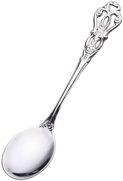 Set de 6 lingurițe de cafea Morello - Vintage Silver