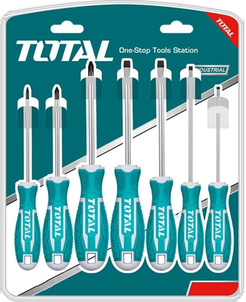 Set de șurubelnițe TOTAL - SL, PH, CrV, 7 piese