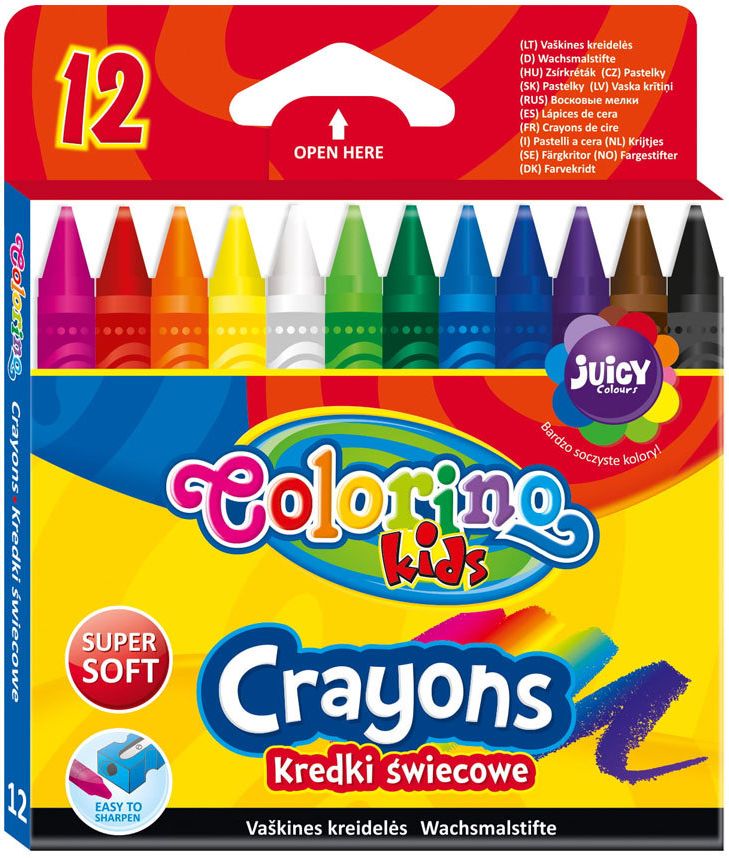 Set pasteluri Colorino Kids - 12 culori