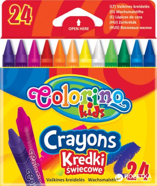 Set pasteluri Colorino Kids - 24 culori