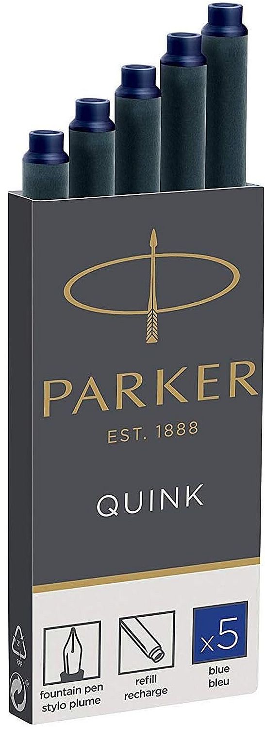 Set rezerve Parker Z11 - Pentru stilou, 5 buc., albastre