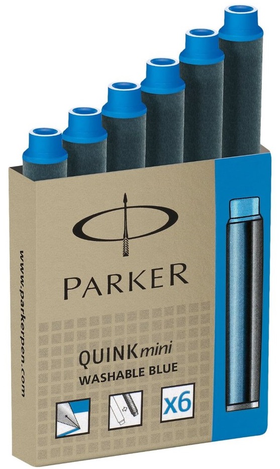 Set rezerve Parker Z11 - Pentru stilou, 6 buc., albastre