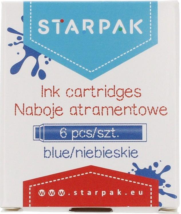 Set de rezerve pentru stilou Starpak - Albastru, 6 buc
