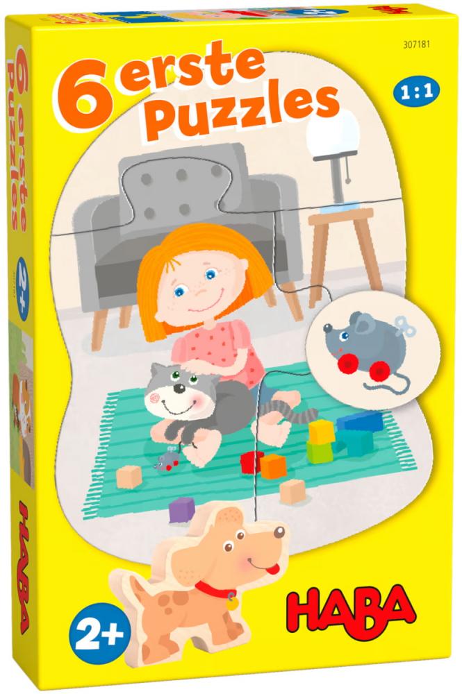 Set de puzzle Haba - Animale de companie, 6 buc