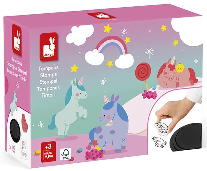 Set de ștampile Janod Unicorn