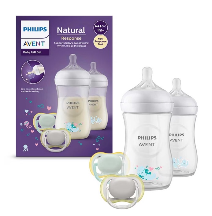 Set nou-nascut biberoane si suzete Natural Response, 1 set, Philips Avent - imagine 3