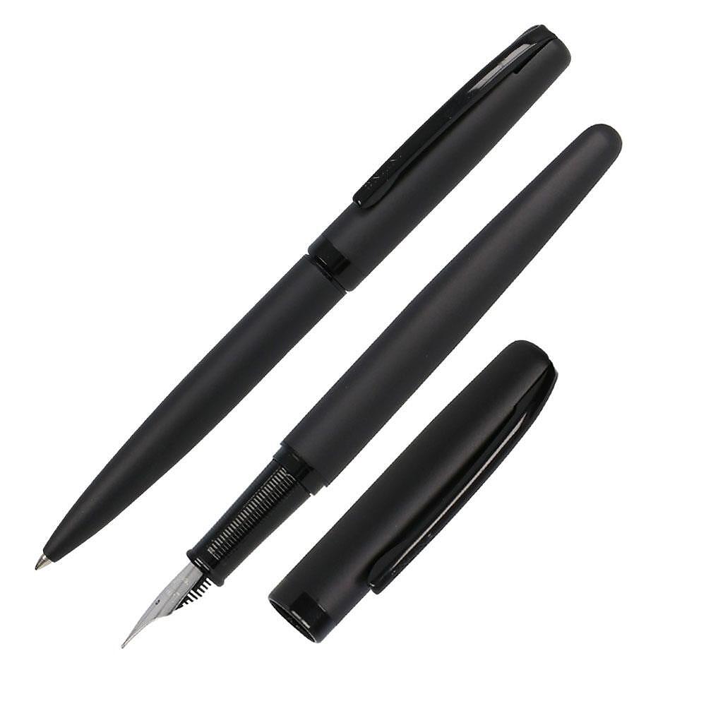 Set stilou și pix Online Eleganza - Black, cu husă