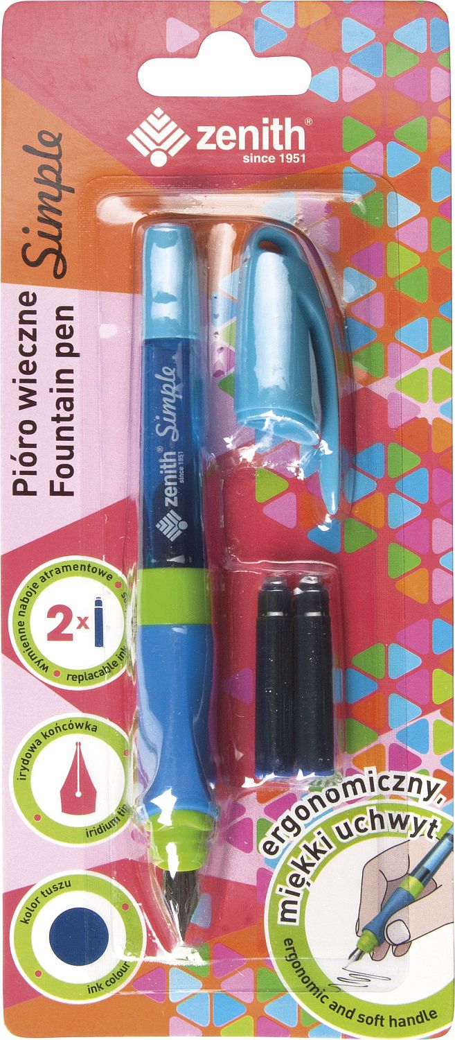 Set stilou și reumplere  Zenith Simple - sortiment
