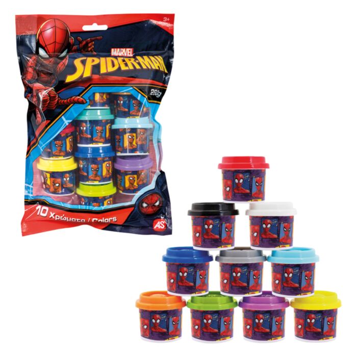 Set de plastilină AS Company - SpiderMan, 10 borcane