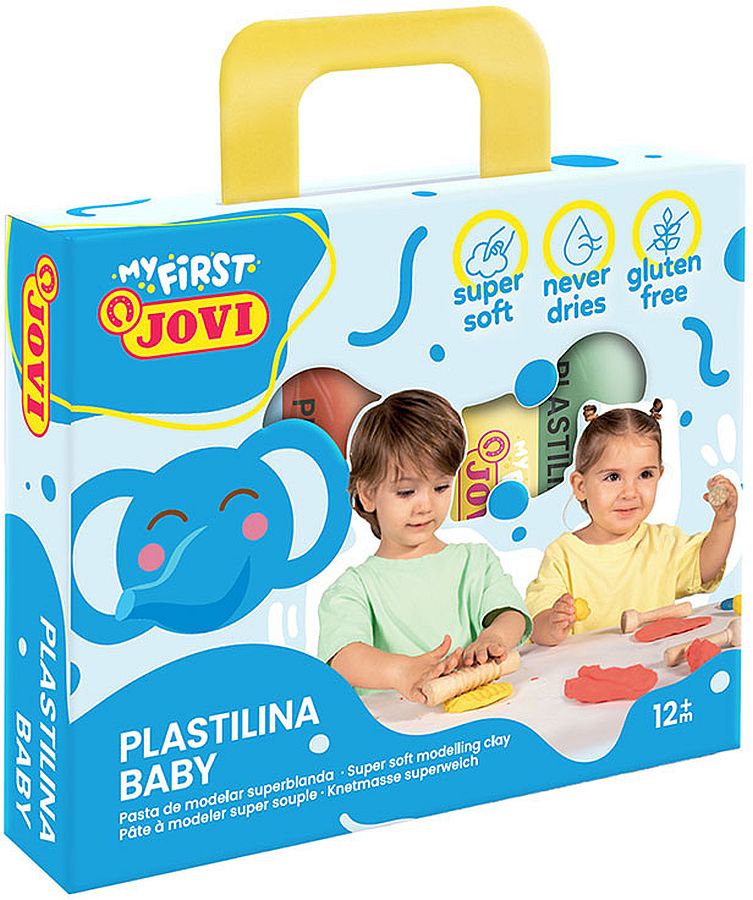 Set plastilină Jovi Baby - 4 culori x 38 g