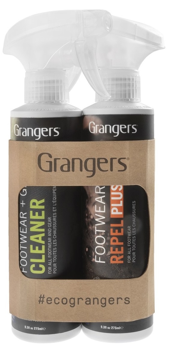 Set soluții Grangers - Footwear Repel Plus & Footwear and Gear Cleaner, 2 x 275 ml