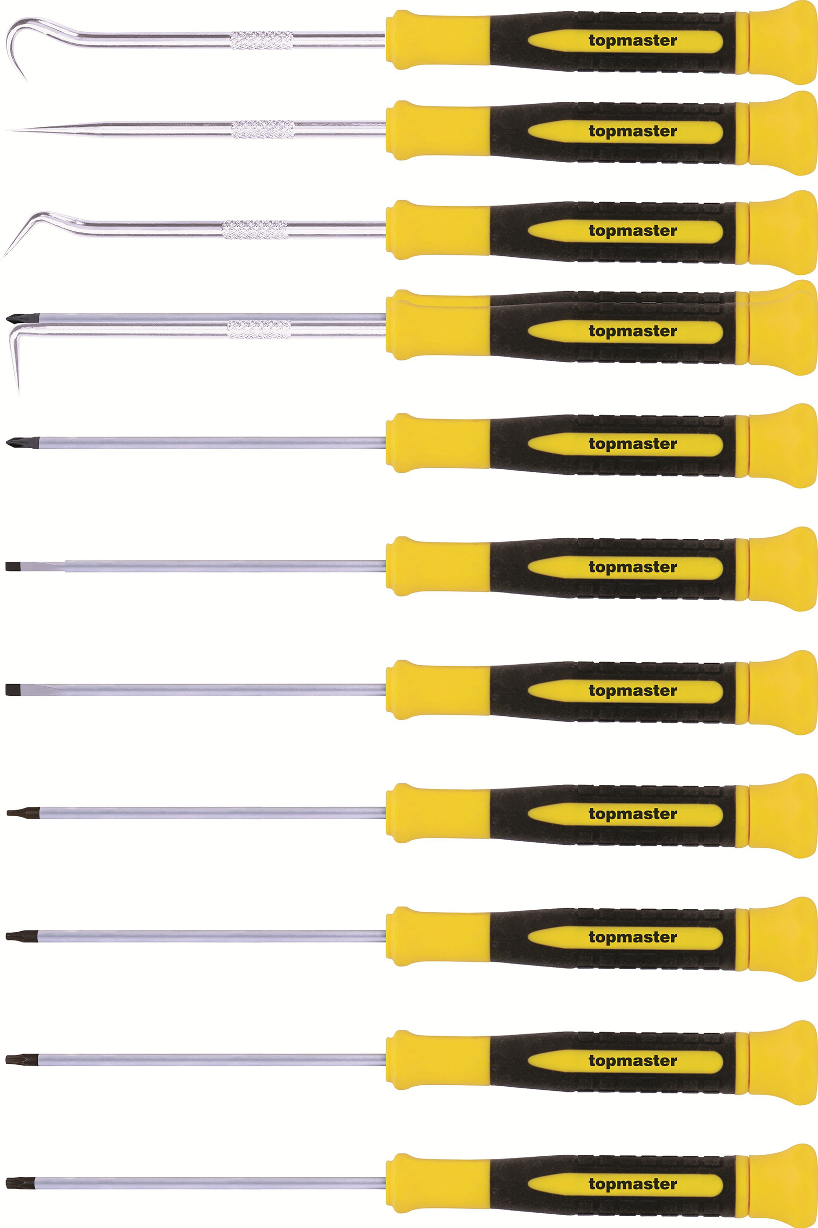Set de șurubelnițe de precizie Top Master - Pro, 12 buc
