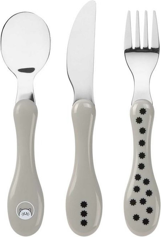 Set de tacâmuri din 3 piese  Lassig - Little Chums, Cat