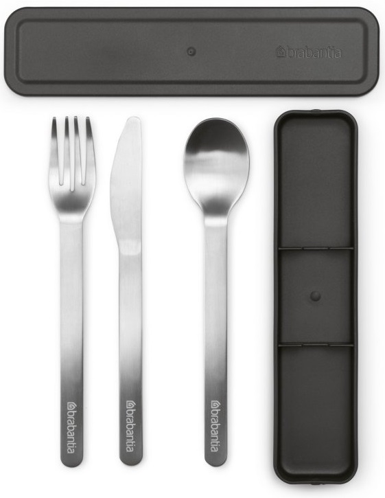 Set de tacâmuri Brabantia - Make & Take, 4 piese, gri închis