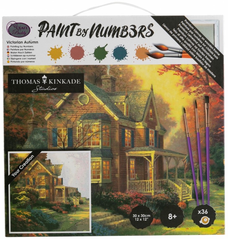 Set pictură pe numere  Craft Buddy - Toamnă victoriană