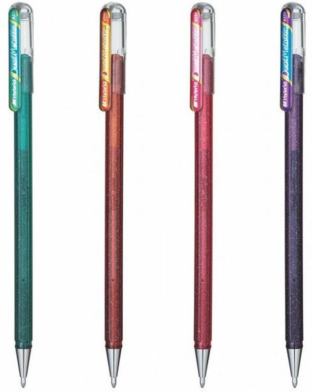 Set roller Pentel Hybrid Dual - K110-4 Col, 4 culori