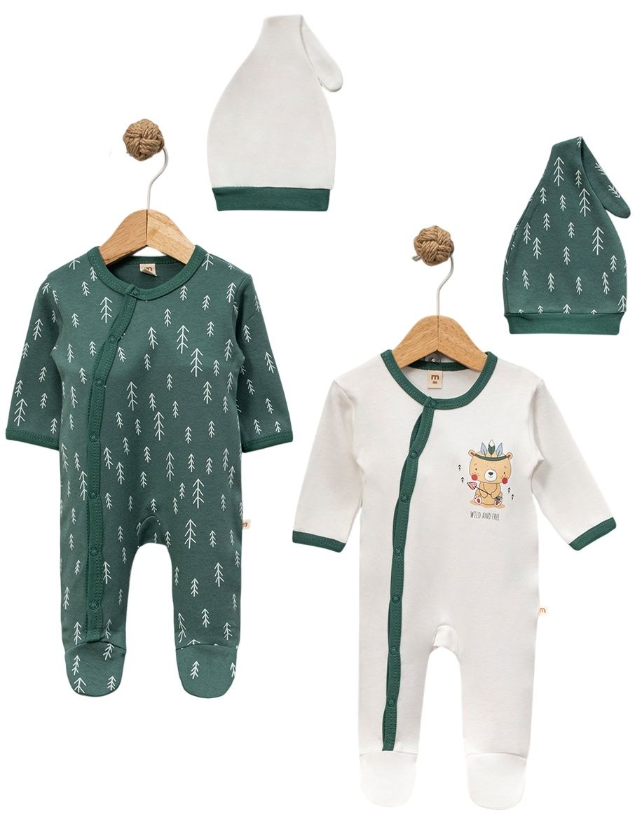 Minisse Set rompers - 0-3 luni, Boho