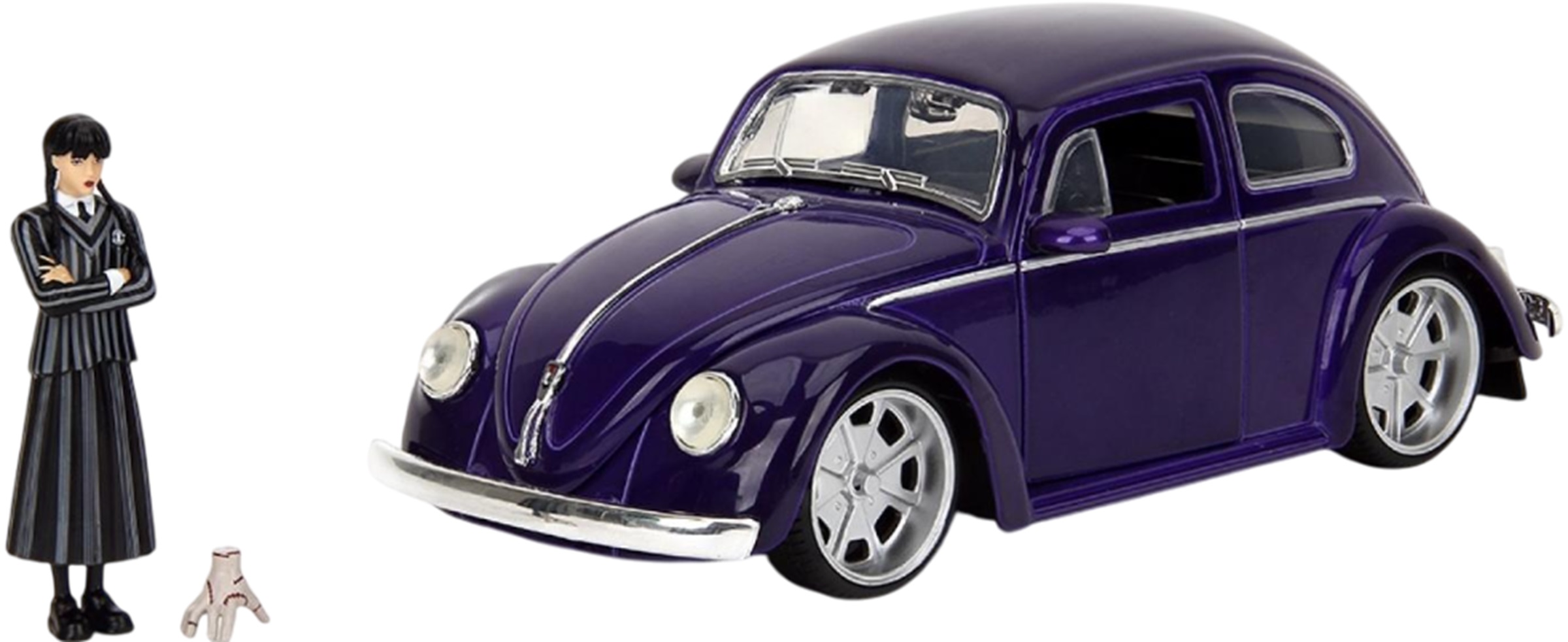 Set de figurine Jada Toys - Wednesday с Volkswagen Beetle, 1:24