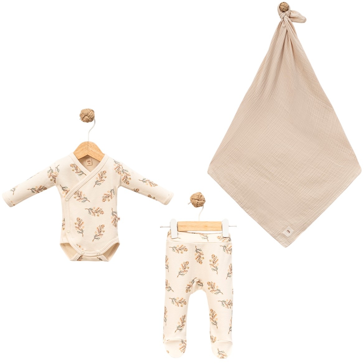 Set cu scutec Minisse - 3-6 luni, Leaves