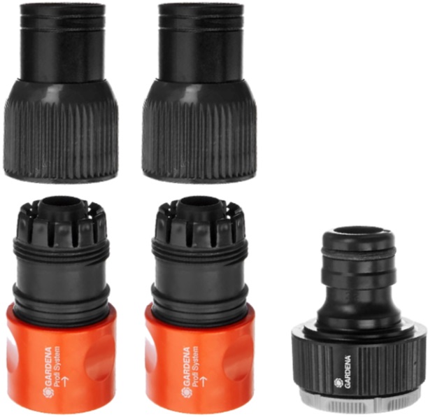 Kit de cuplare furtun Gardena - Profi, furtun J cu racord rapid pentru debit mare, 3/4''