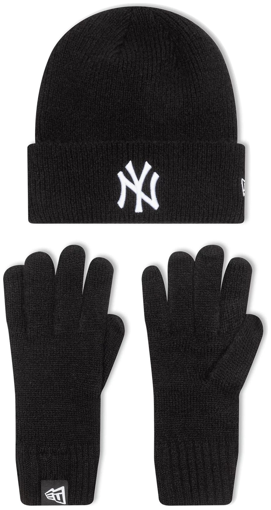 Set căciulă și mănuși New Era - MLB New York Yankees, negru