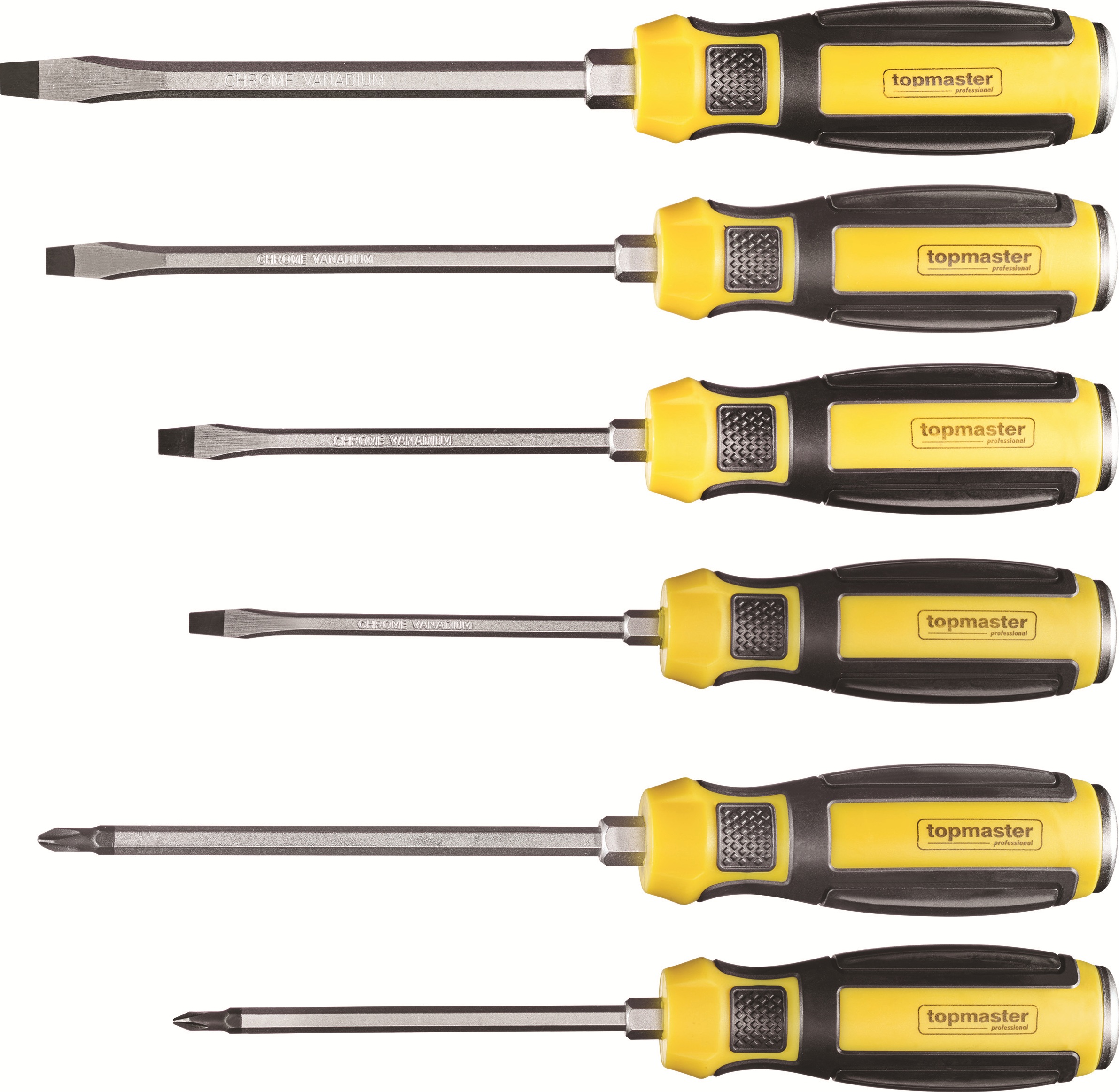 Set de șurubelnițe hexagonale Top Master - Pro, CR-V, 6 buc