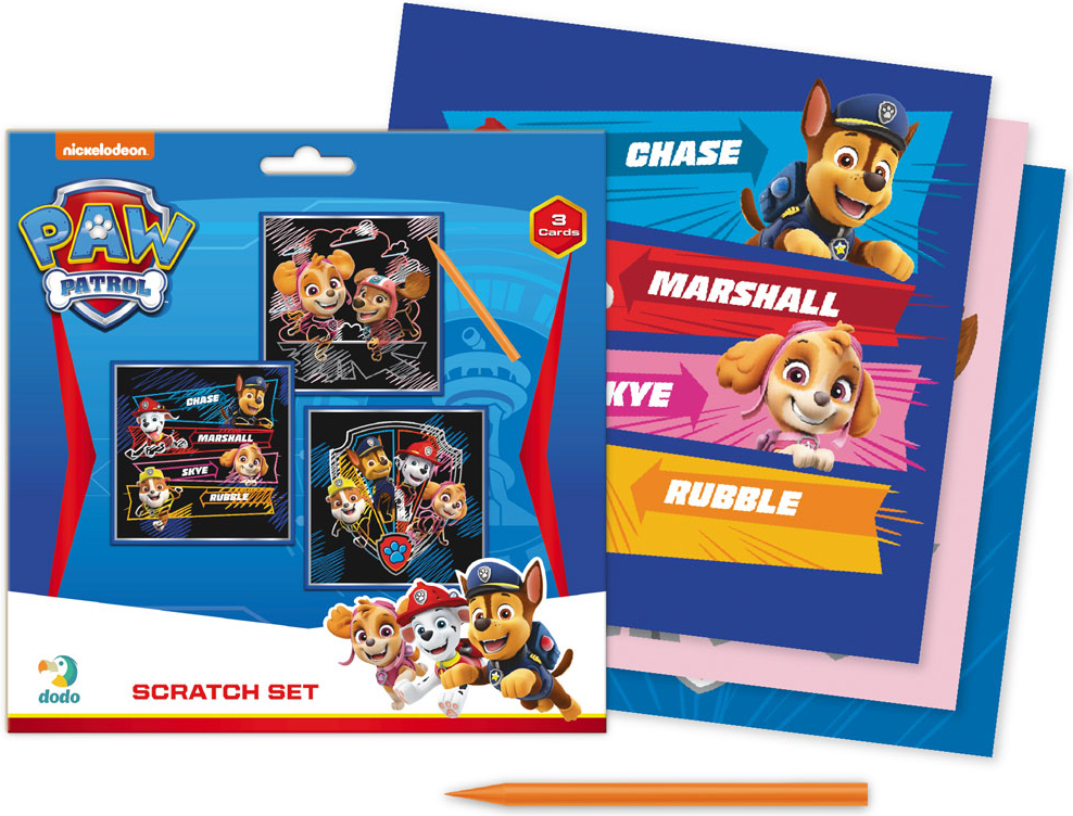 Set de carduri răzuibile Dodo - Chase, Marshall, Skye And Rubble