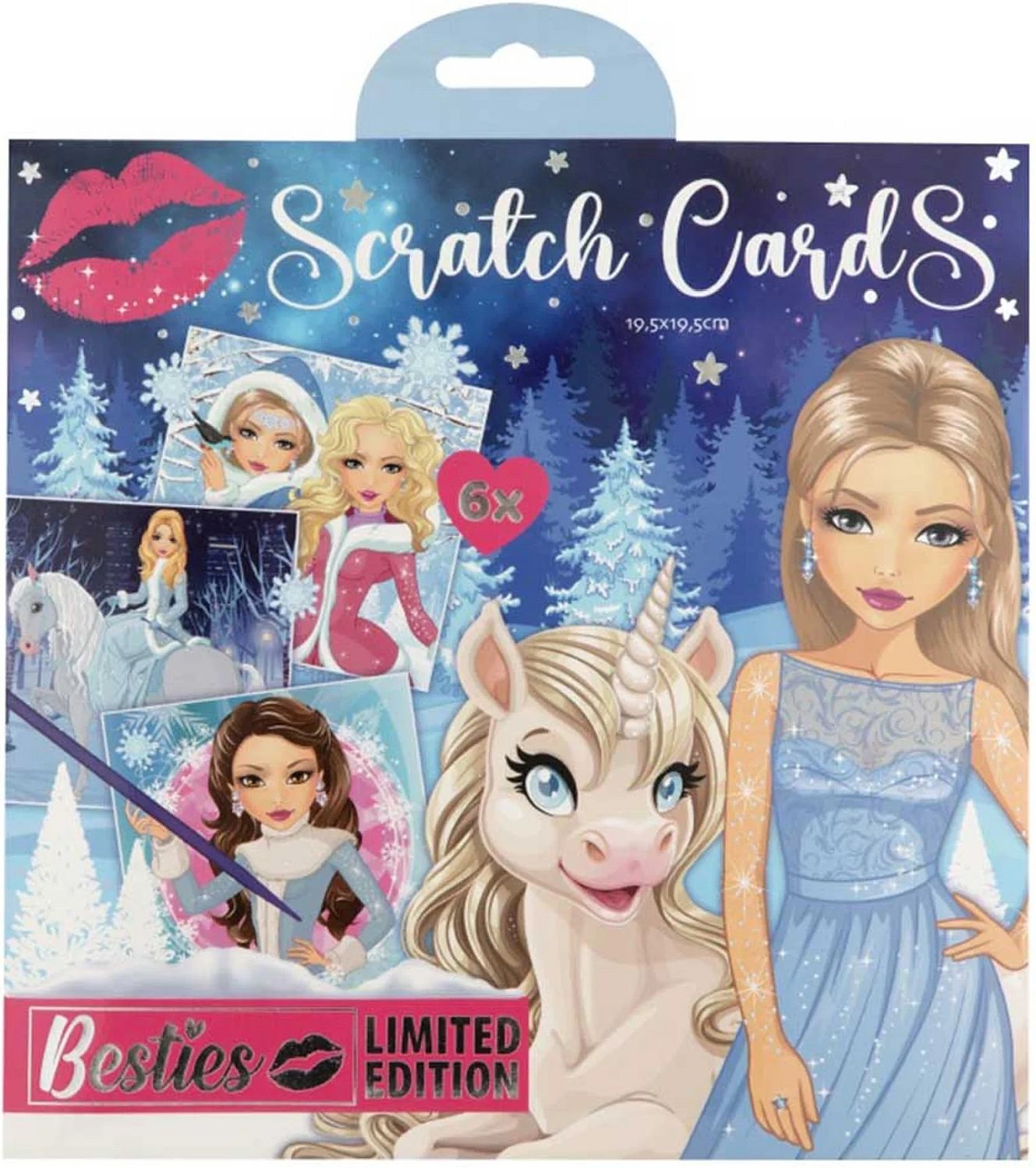 Set de carduri răzuibile  Moxy Besties - 6 buc.
