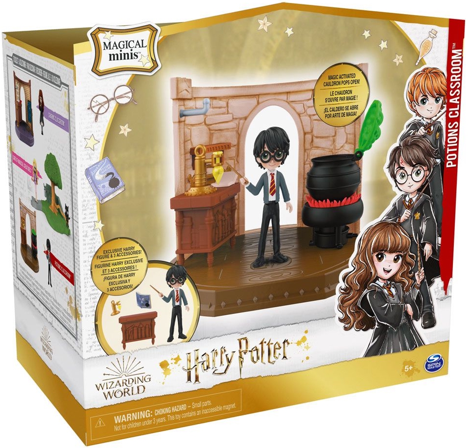 Set de joaca Spin Master Harry Potter - Sala pentru potiuni, cu figurina Harry