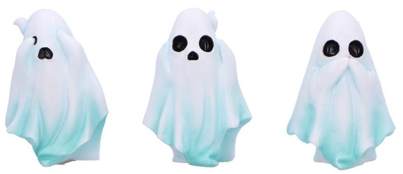 Set de statuete Nemesis Now Adult: Halloween - Three Wise Ghosts, 7.5 cm
