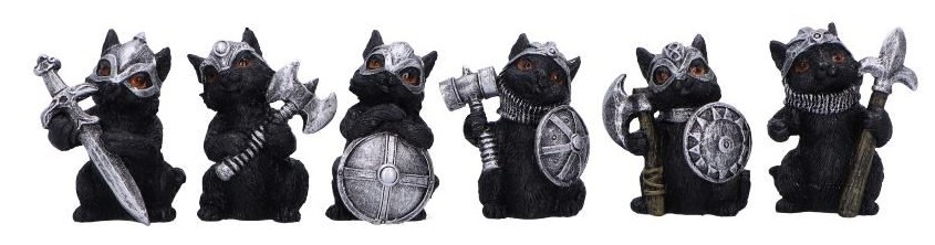 Set statuete Nemesis Now Adult: Humor - Cat Crusaders