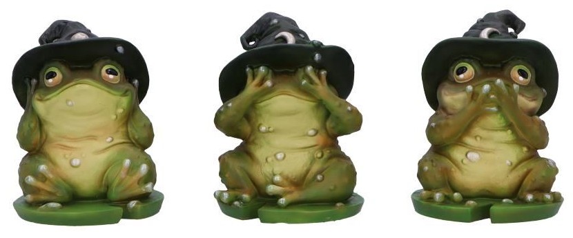 Set statuete Nemesis Now Adult: Humor - Three Wise Toads