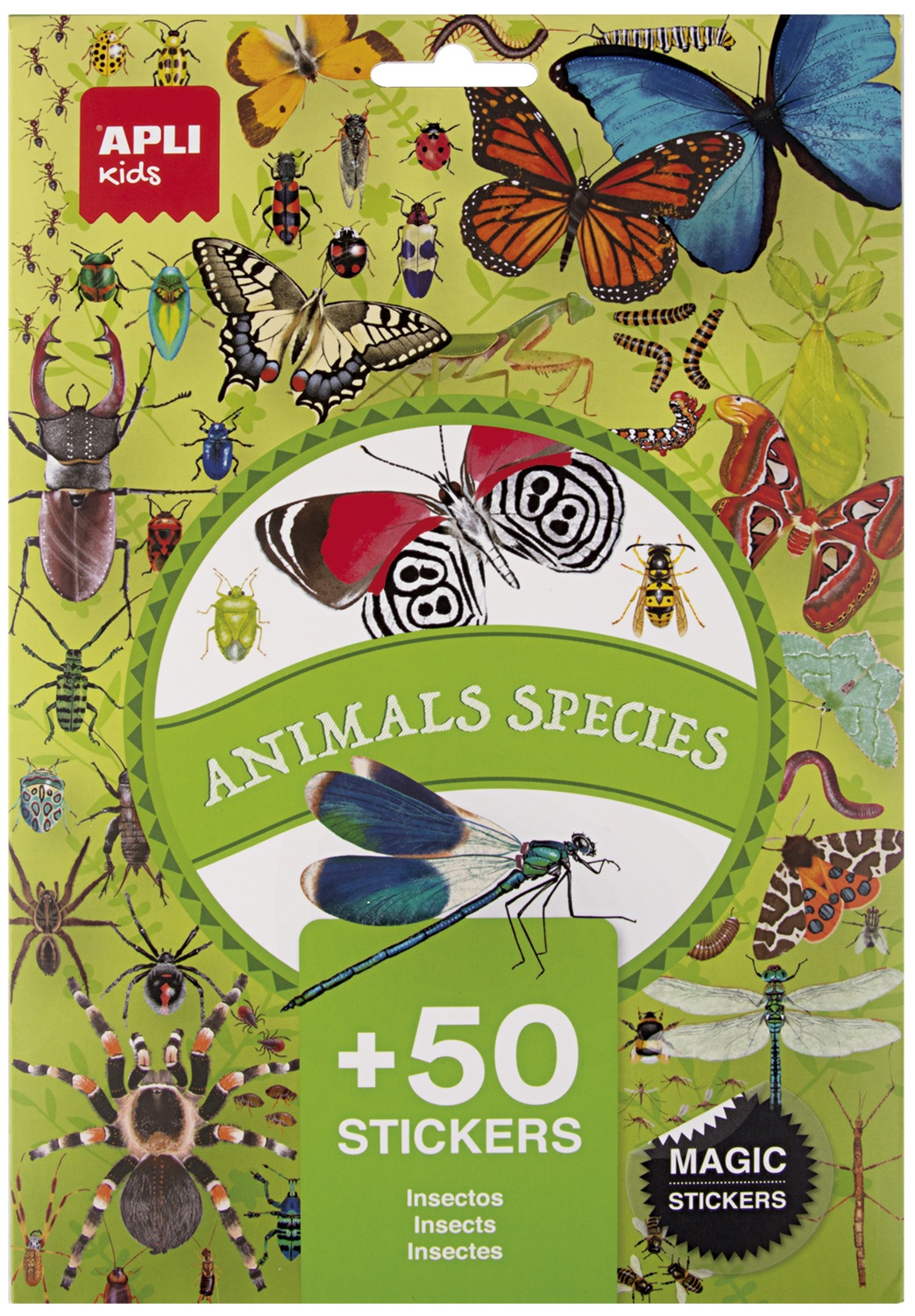 Set de autocolante Apli Kids - Insecte, 50 bucăți